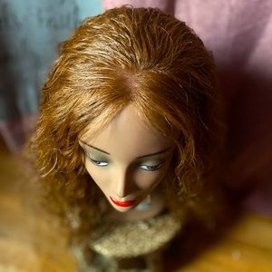 Ginger king curly lace front wig